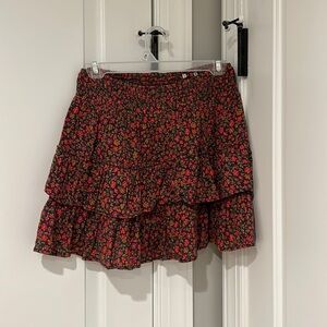 Floral Tiered Skirt